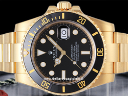 Rolex Submariner Date 116618LN Gold Watch Black Dial